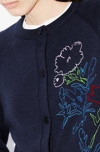 Kenzo Drawn Flowers Cardigan