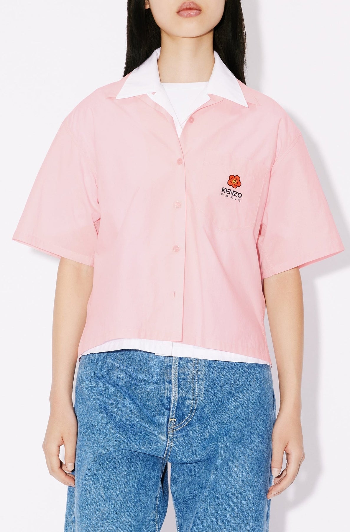 Chemise hawaïenne Boke Flower - Faded Pink