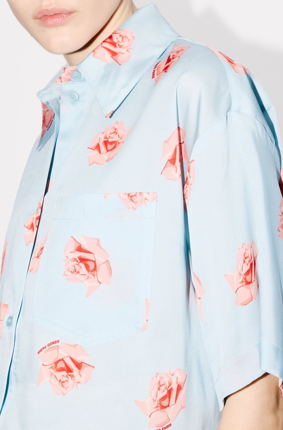 Kenzo Rose Cropped Shirt
