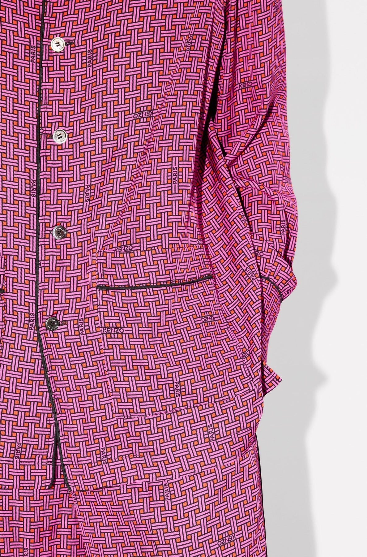 Oversized shirt Kenzo Weave - Deep Fuschia