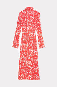 Cardigan-style maxi dress Kenzo Flower Camo - Medium Red