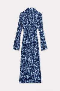 Kenzo Flower Camo Cardigan Maxi Dress - Midnight Blue