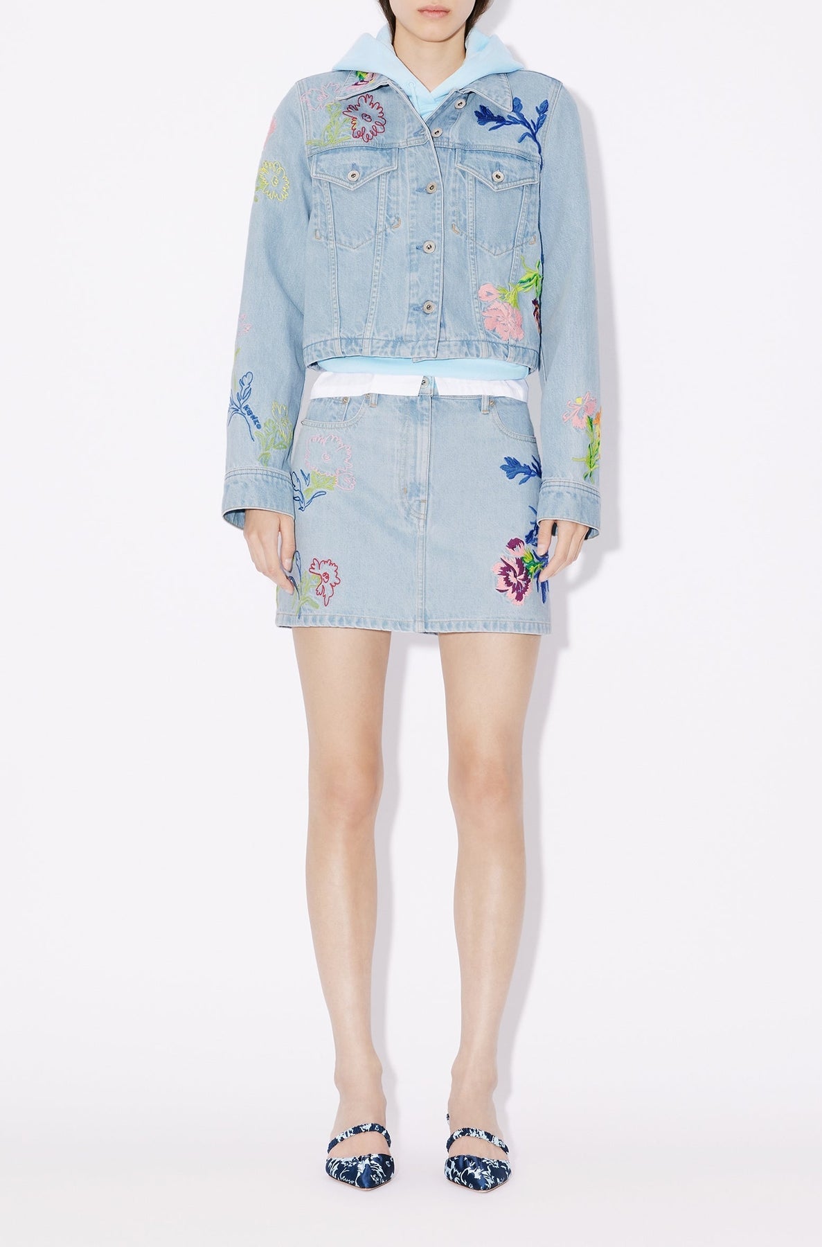 Drawn Flowers Small Skirt