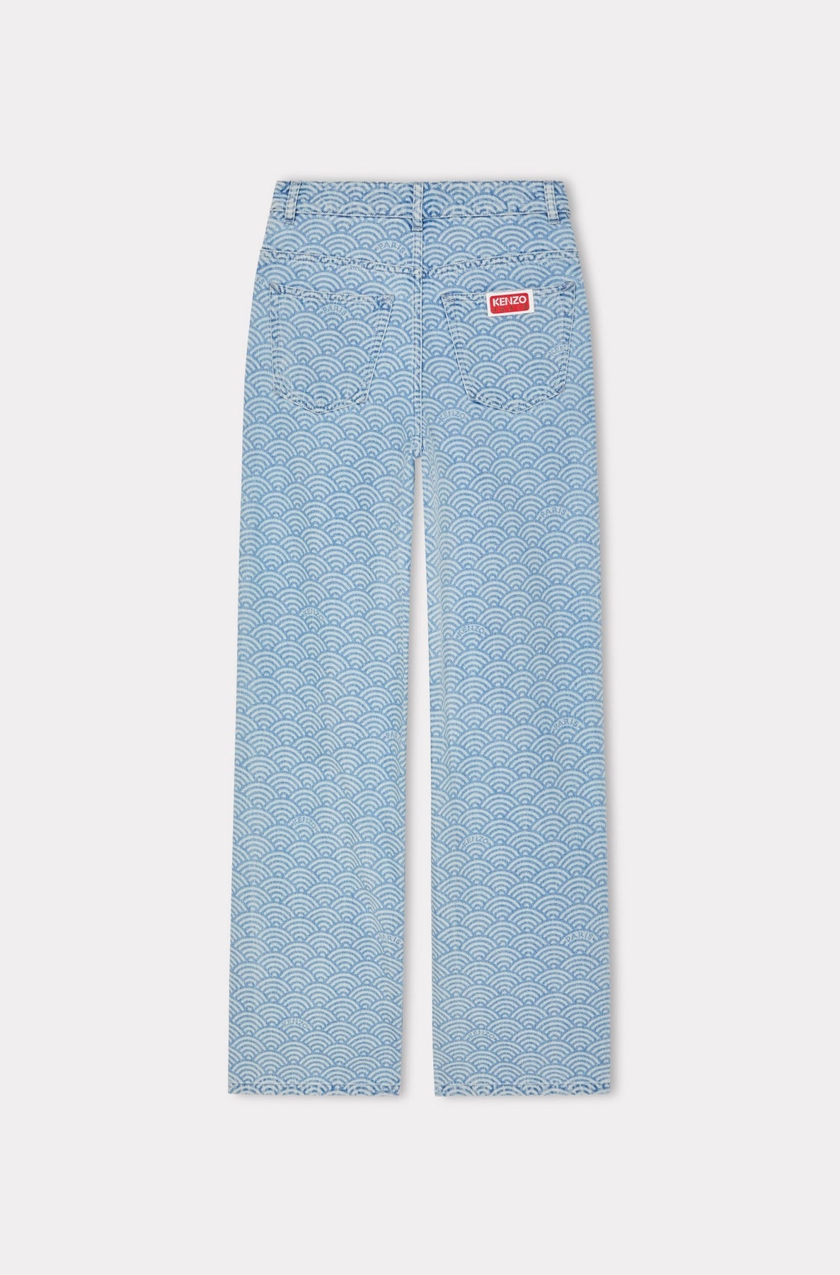 Jean Ayame large en denim japonais - Stone Bleached & Blue Denim
