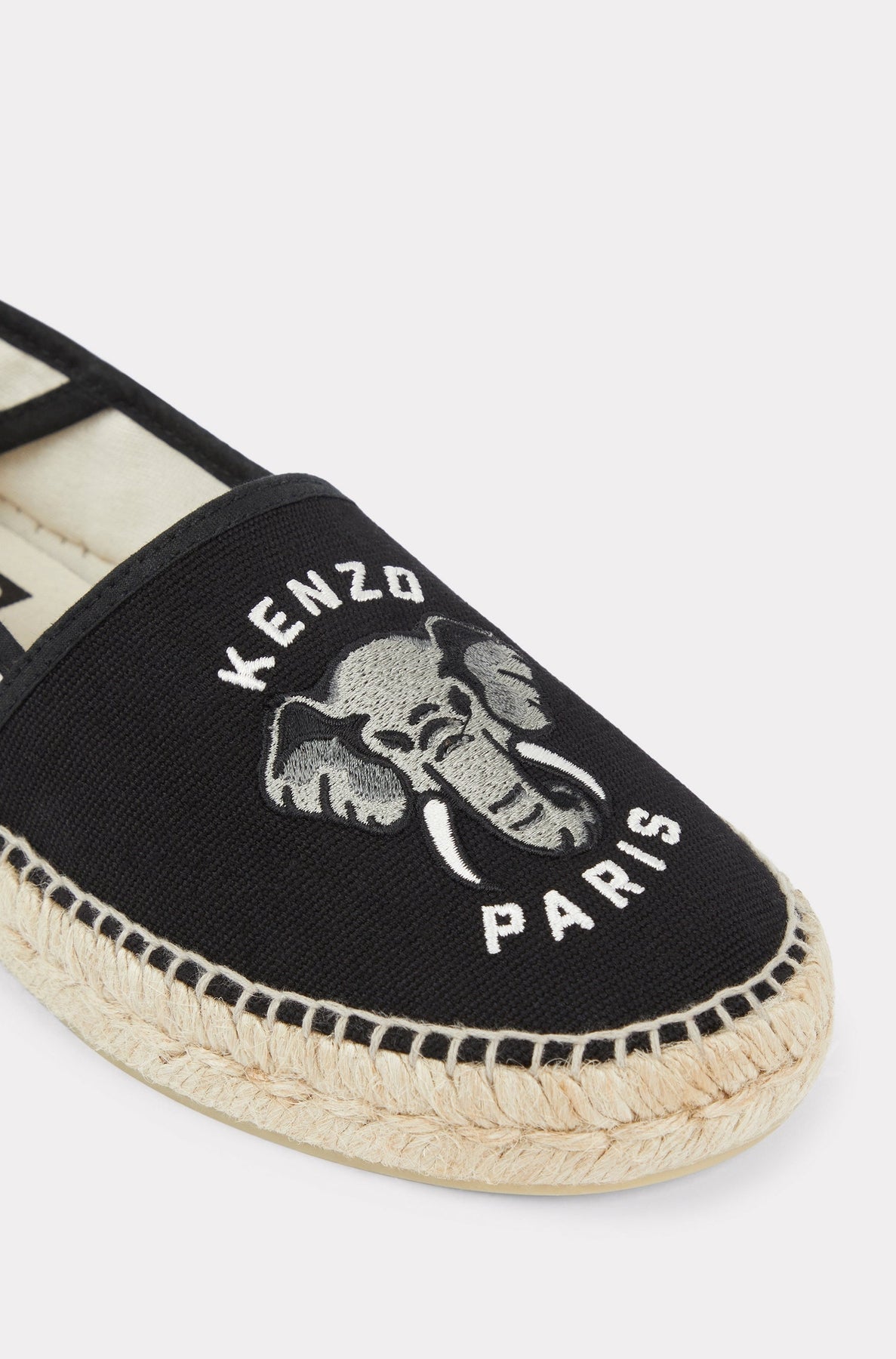 Embroidered espadrilles - Black