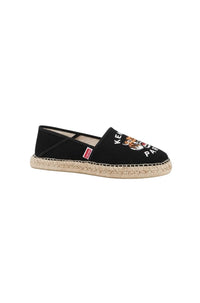 Lucky Tiger special fit embroidered espadrilles - Black