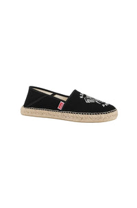 Kenzo Elephant special fit embroidered espadrilles - Black