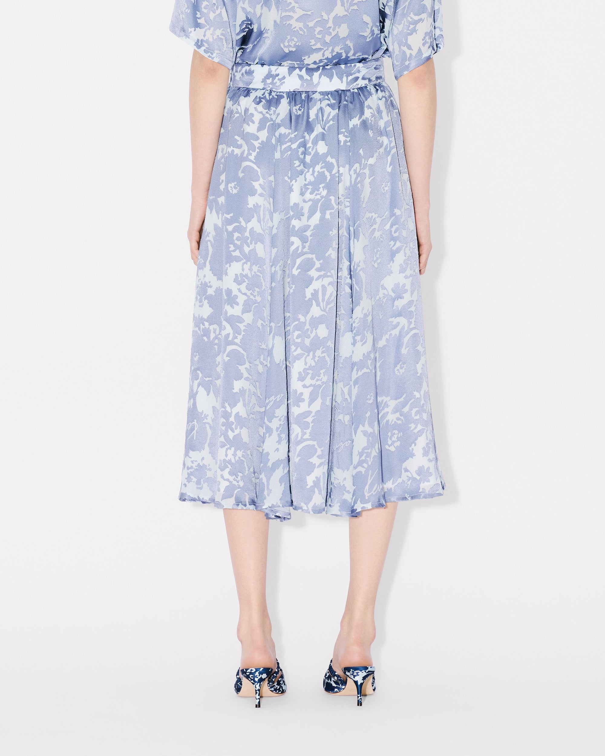 Flower Camo Midi Skirt