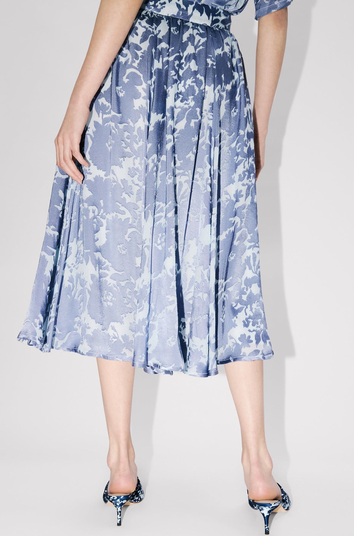 Midi Skirt Kenzo Flower Camo - Blue