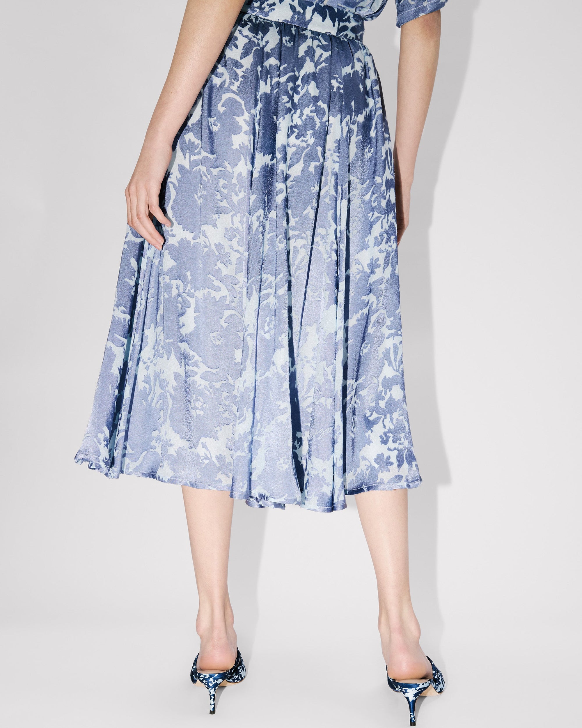 Flower Camo Midi Skirt