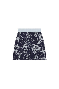 Kenzo Flower Camo Skirt - Midnight Blue