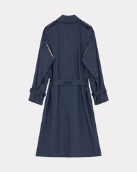 Solid Elongated Kimono Trench