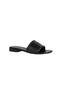 Kenzo Oki flat mules in leather - Black