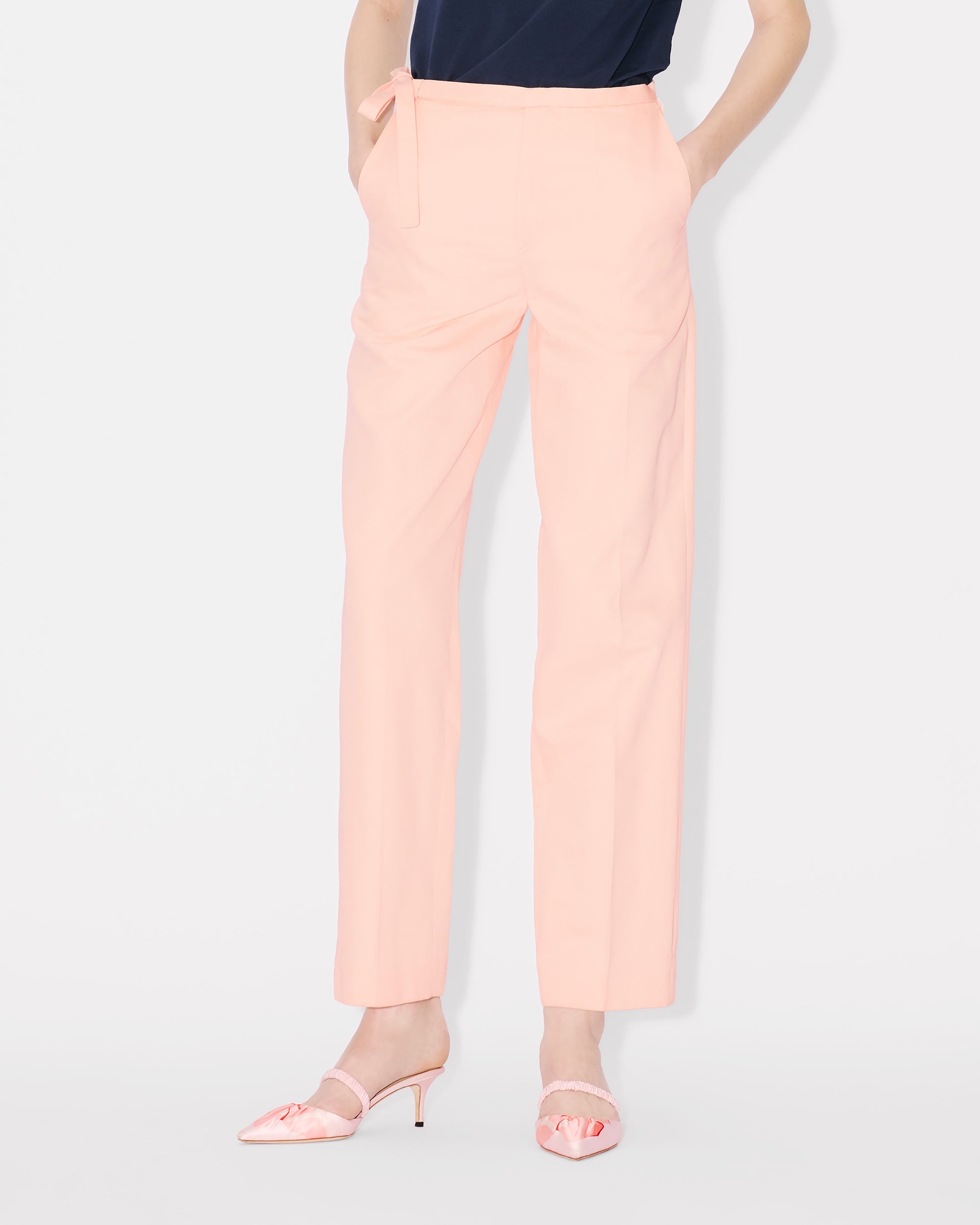 Solid Straight Pants