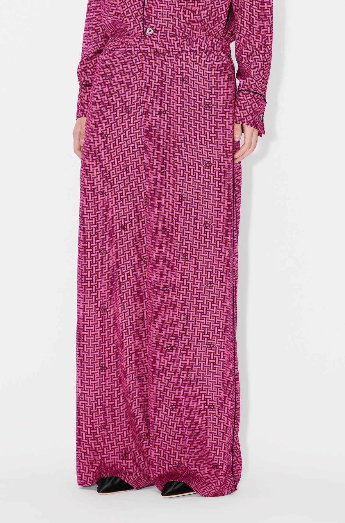 Pantalon de pyjama Kenzo Weave - Deep Fuschia