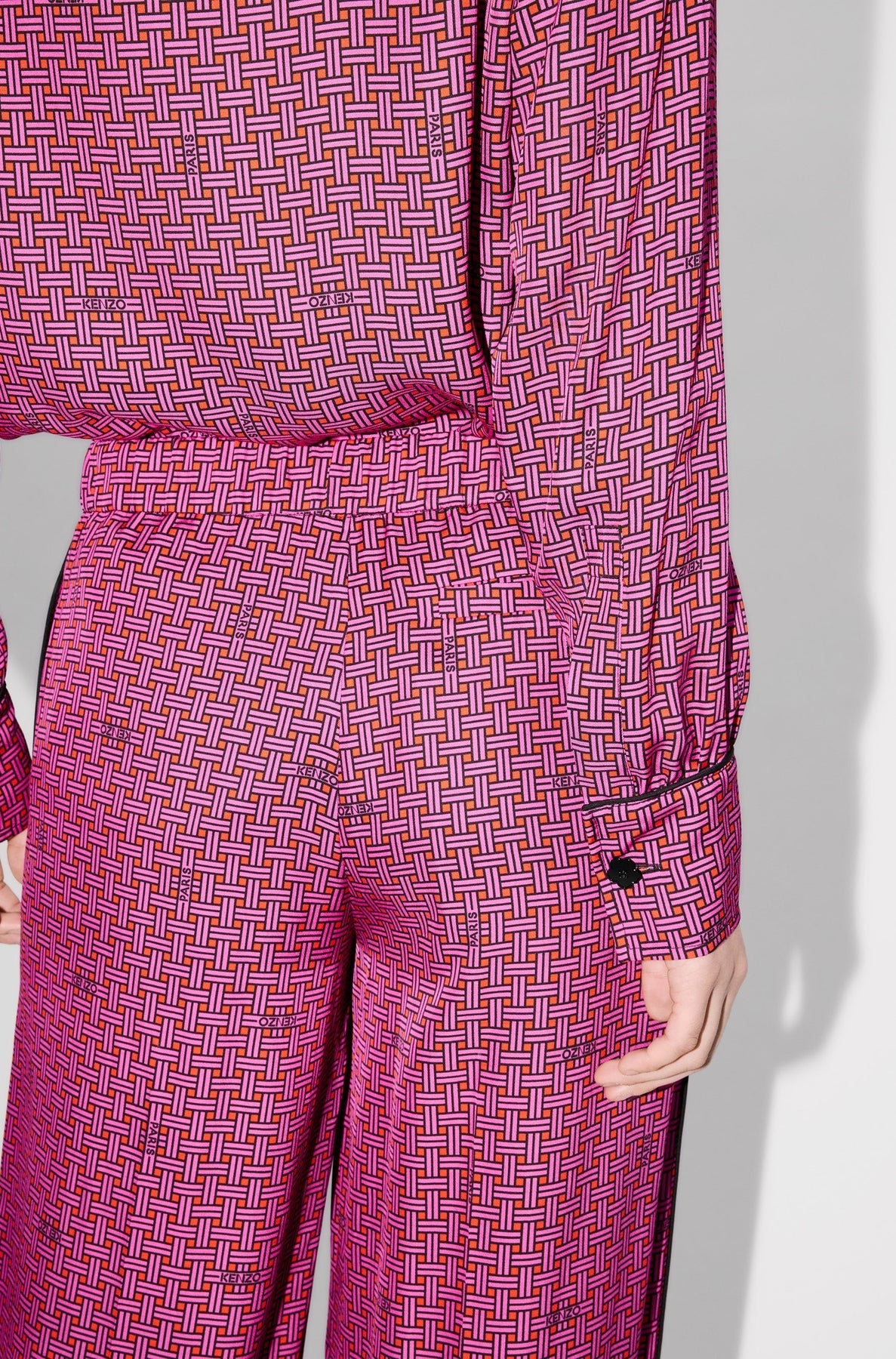 Pantalon de pyjama Kenzo Weave - Deep Fuschia