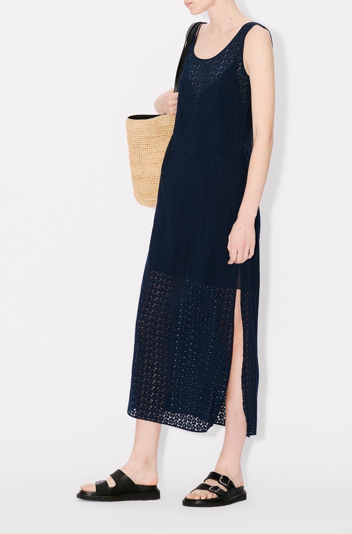 Boke Fabric Long Dress