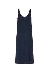 Robe longue Kenzo Boke Flower Dévoré - Midnight Blue
