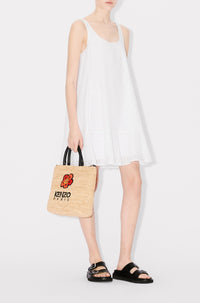 Kenzo Boke Flower Broderie Anglaise Dress - Off White