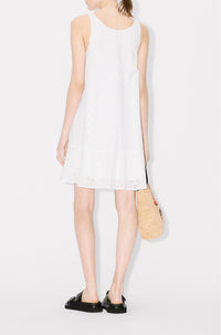Kenzo Boke Flower Broderie Anglaise Dress - Off White