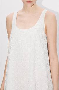 Kenzo Boke Flower Broderie Anglaise Dress - Off White