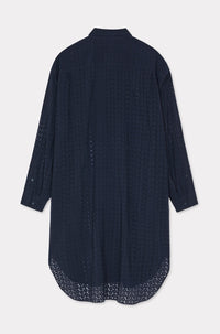 Robe chemise Kenzo Boke Flower Dévoré - Midnight Blue