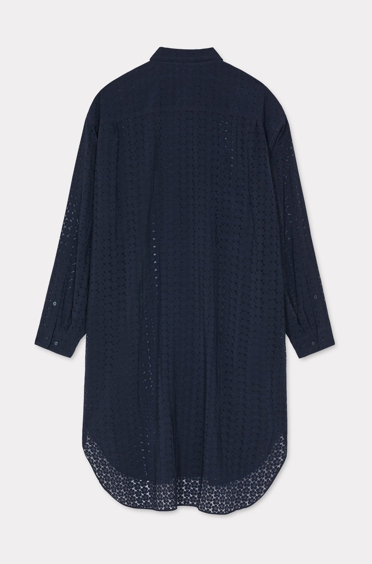 Robe chemise Kenzo Boke Flower Dévoré - Midnight Blue