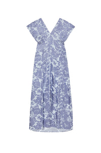 Robe longue Kenzo Flower Camo - Blue