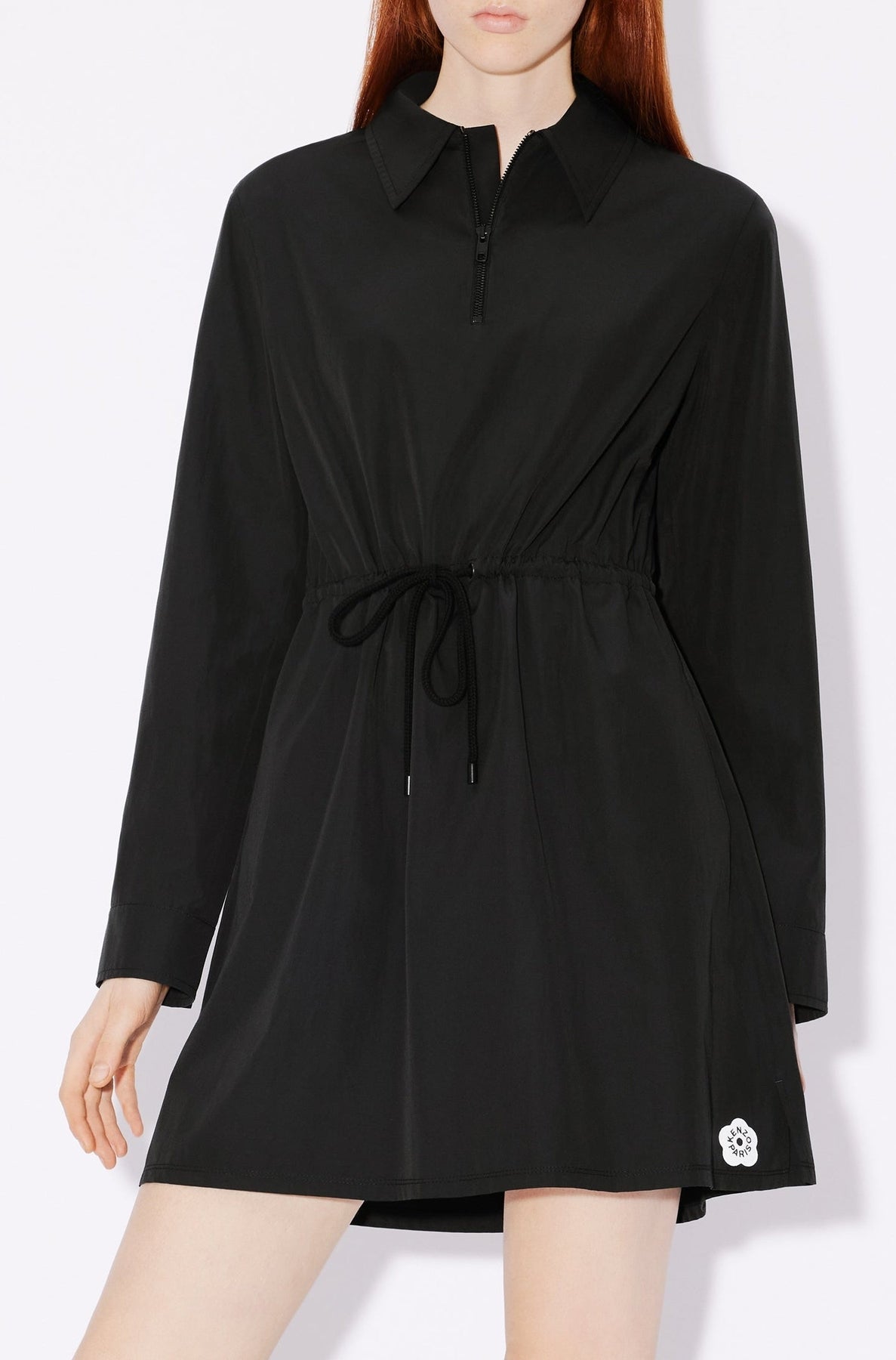 Robe chemise Boke Flower 2.0 technique - Black