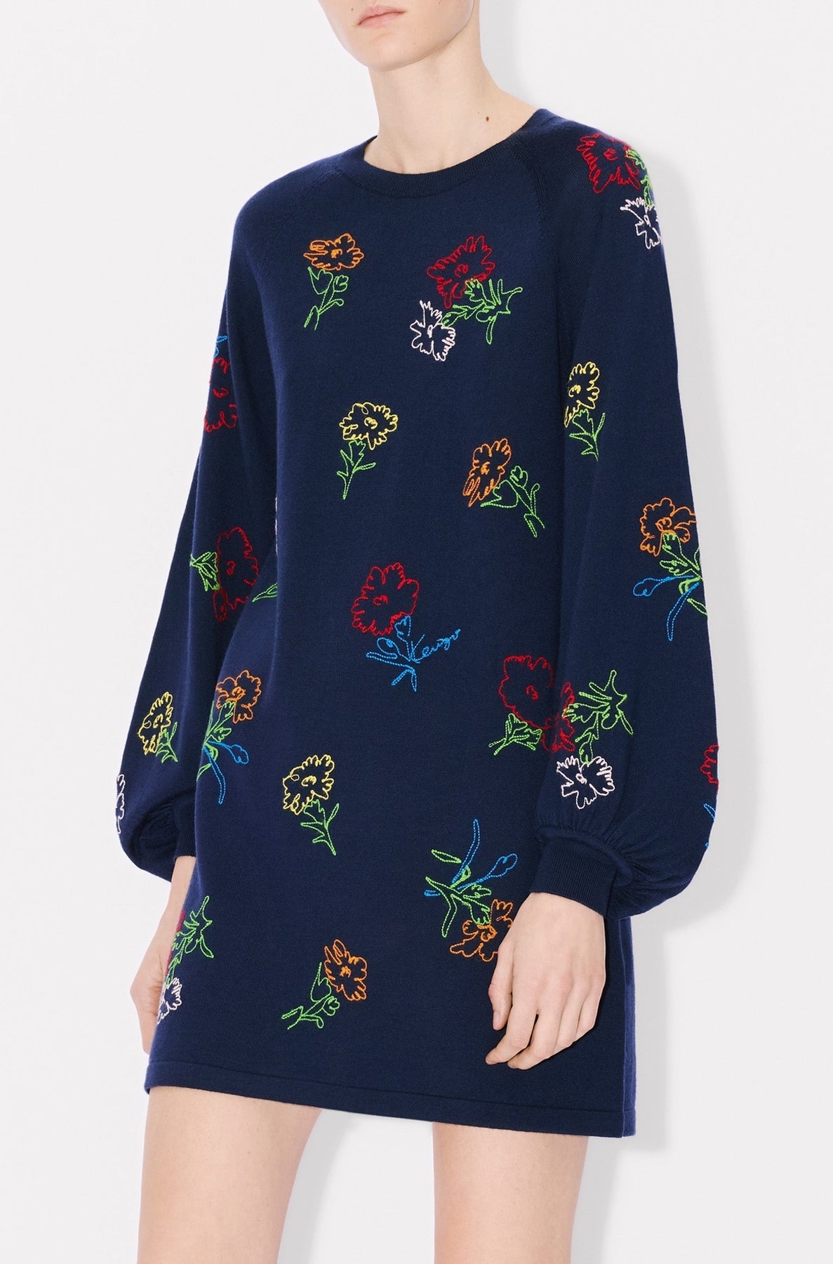 Kenzo Drawn Flowers Dress