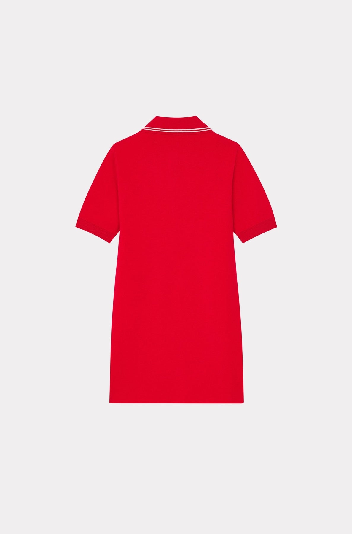 Robe polo brodée ‘Year of the Dragon’ en laine - Cherry