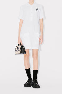 Mini robe polo brodée Boke Flower 2.0 - White