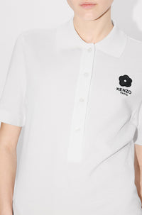 Mini robe polo brodée Boke Flower 2.0 - White