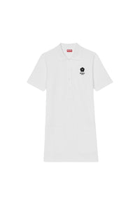 Mini robe polo brodée Boke Flower 2.0 - White