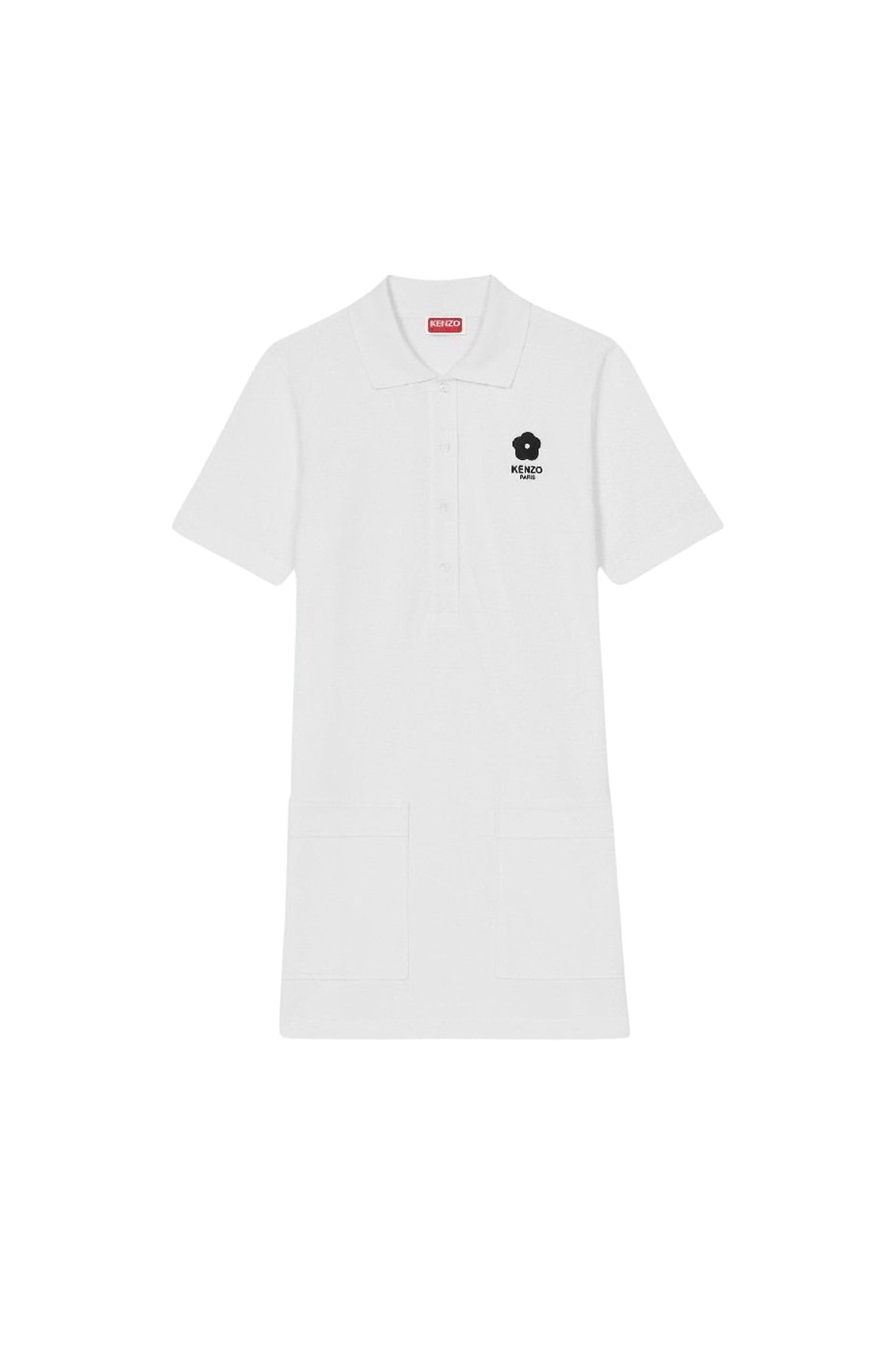 Mini robe polo brodée Boke Flower 2.0 - White