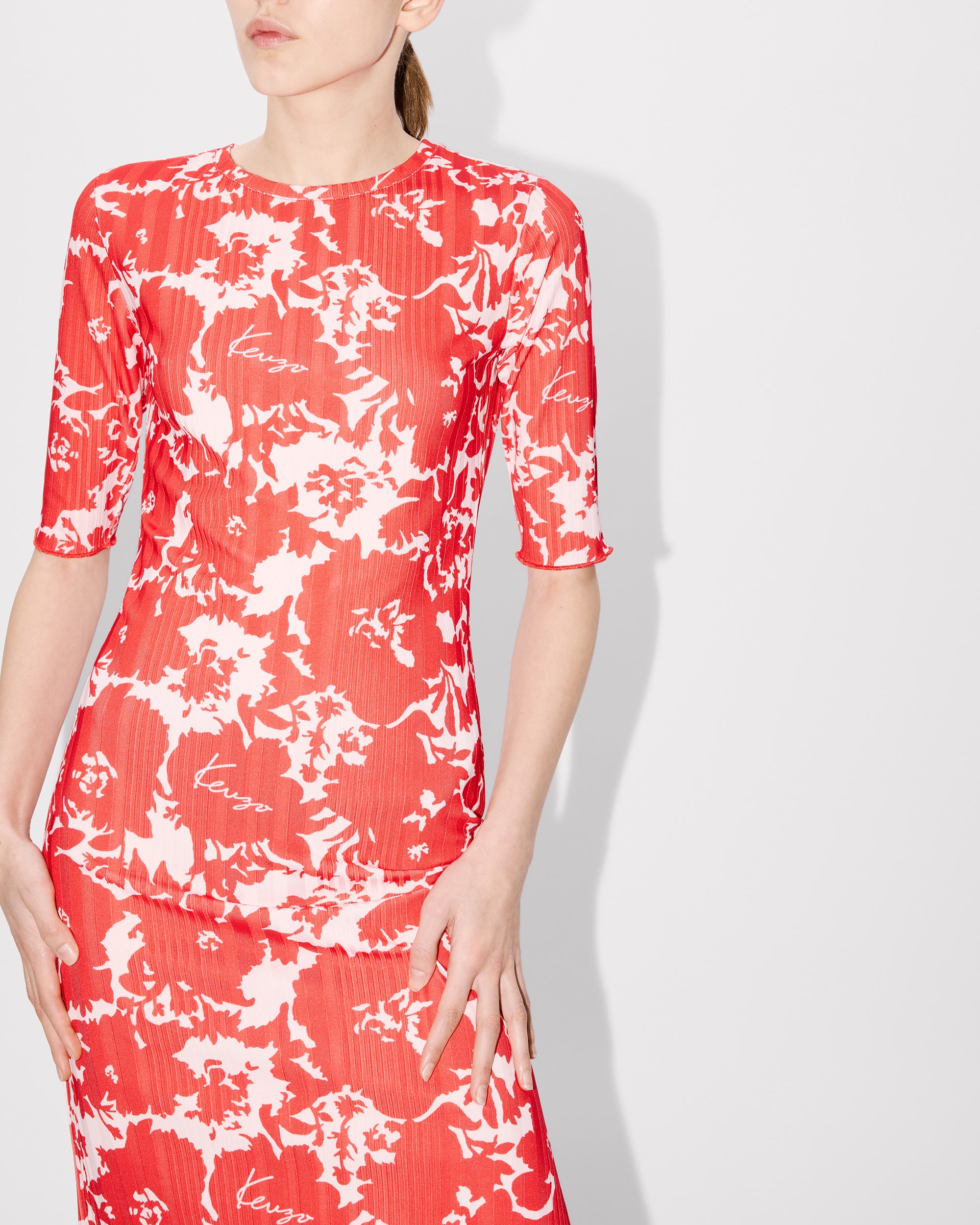 Robe T-shirt "Kenzo Flower Camo" - Medium Red
