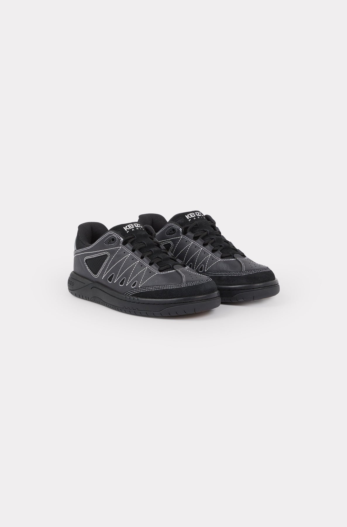Kenzo-PXT leather trainers - Black