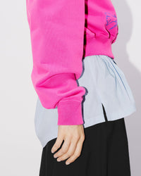 Drawn Flowers Cropped Sweat