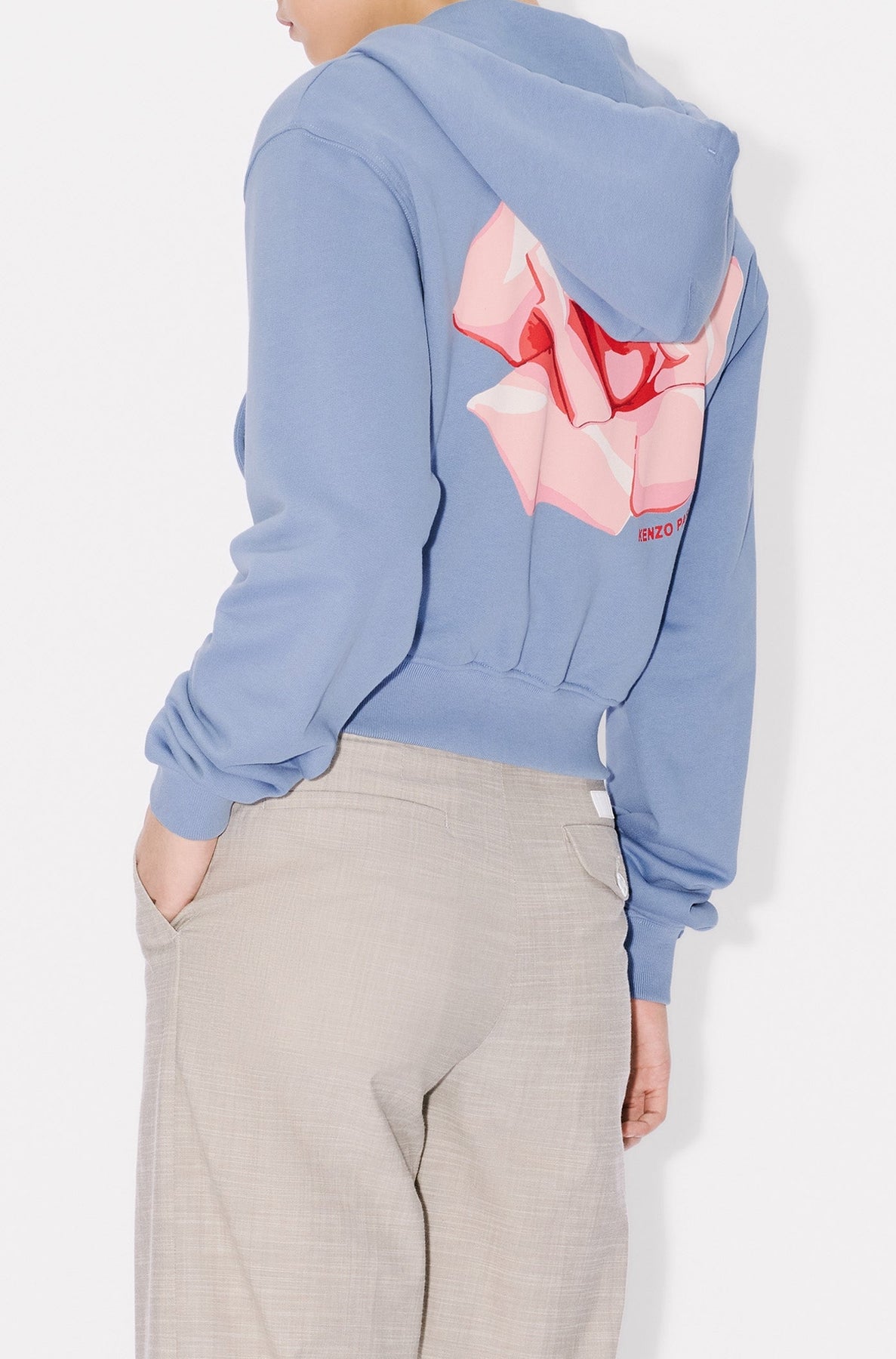 Kenzo Rose Zip Up Hoodie