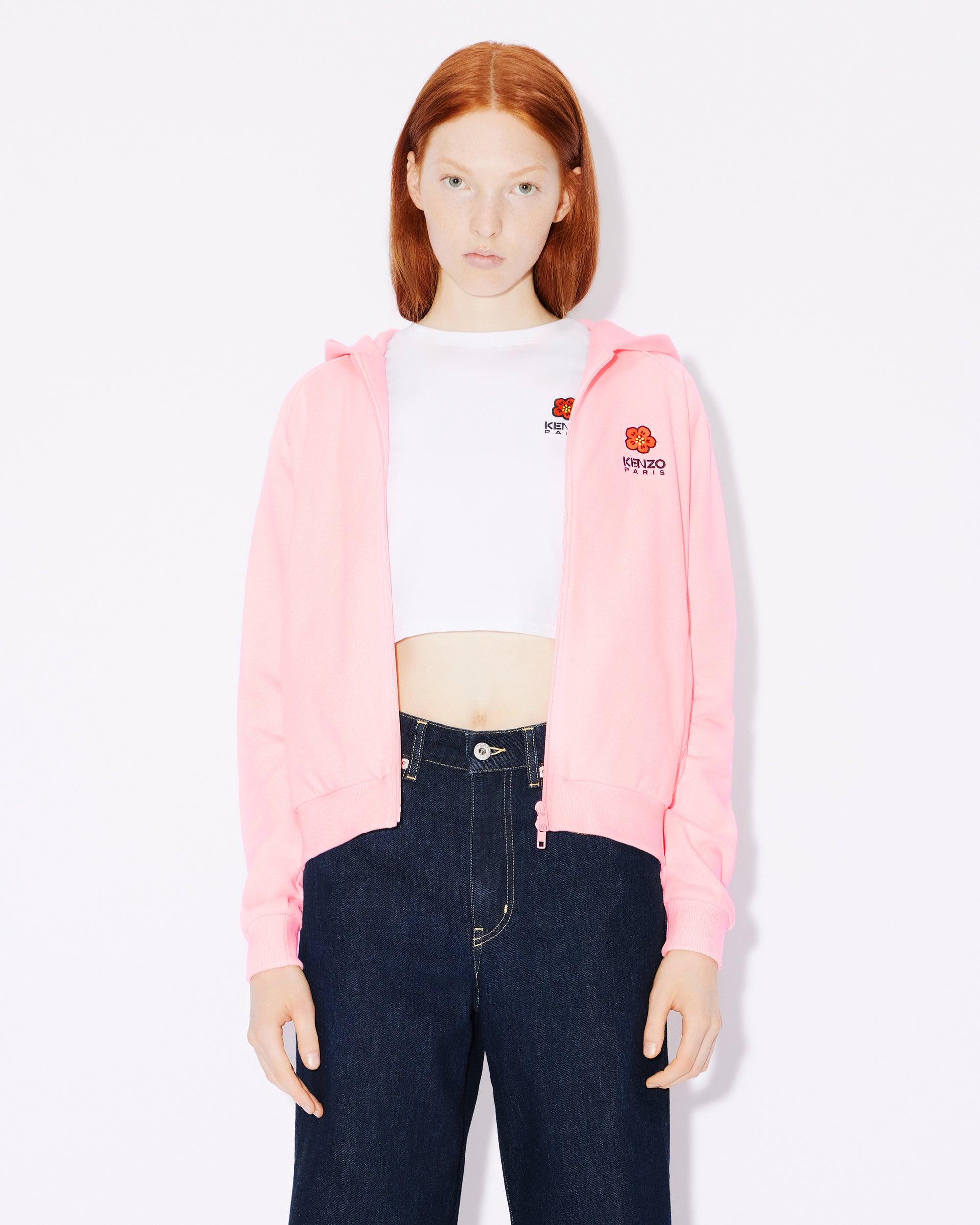 Boke Flower Zip Up Hoodie