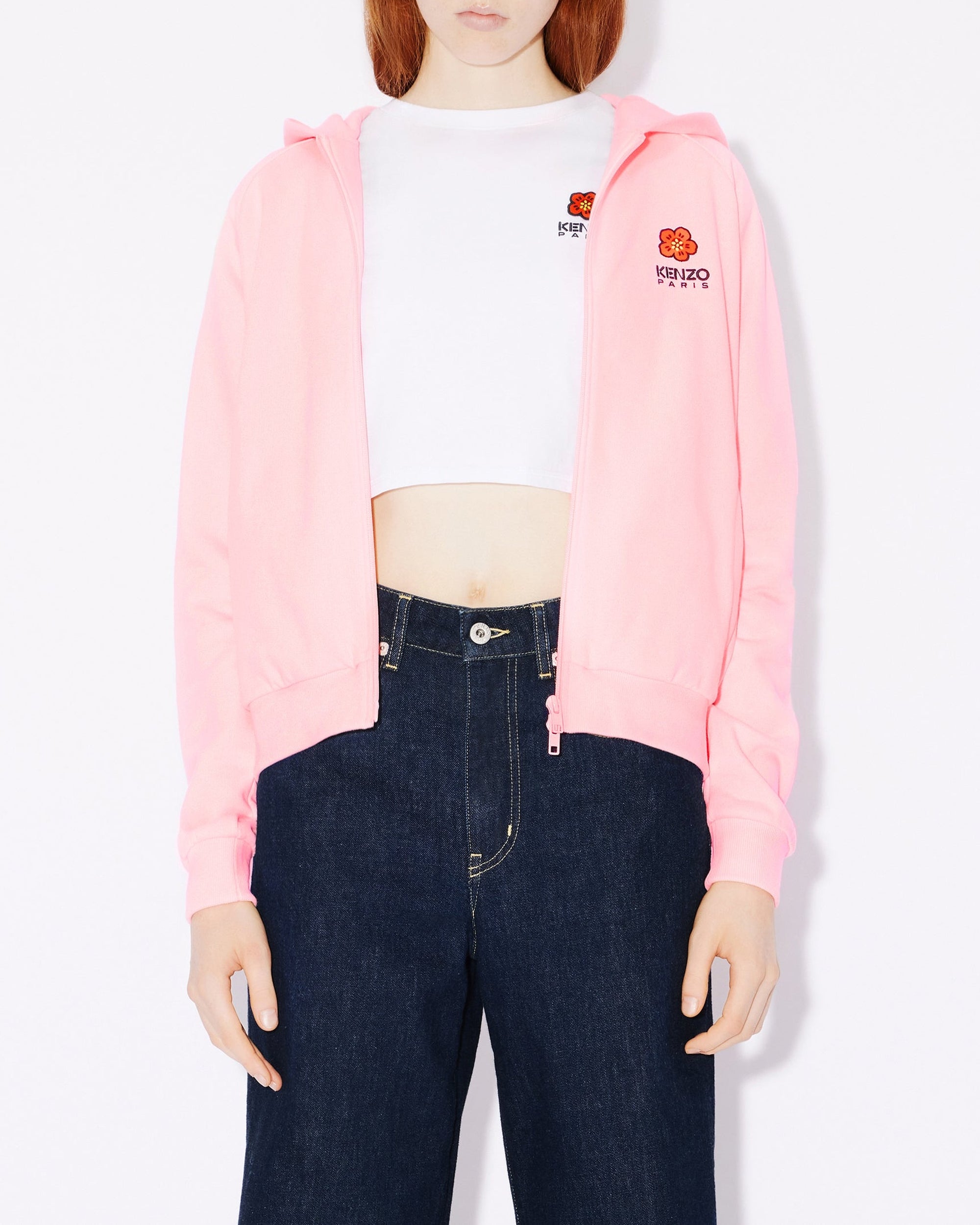 Boke Flower Zip Up Hoodie