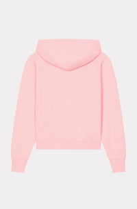 Boke Flower embroidered zip-up hoodie - Faded Pink