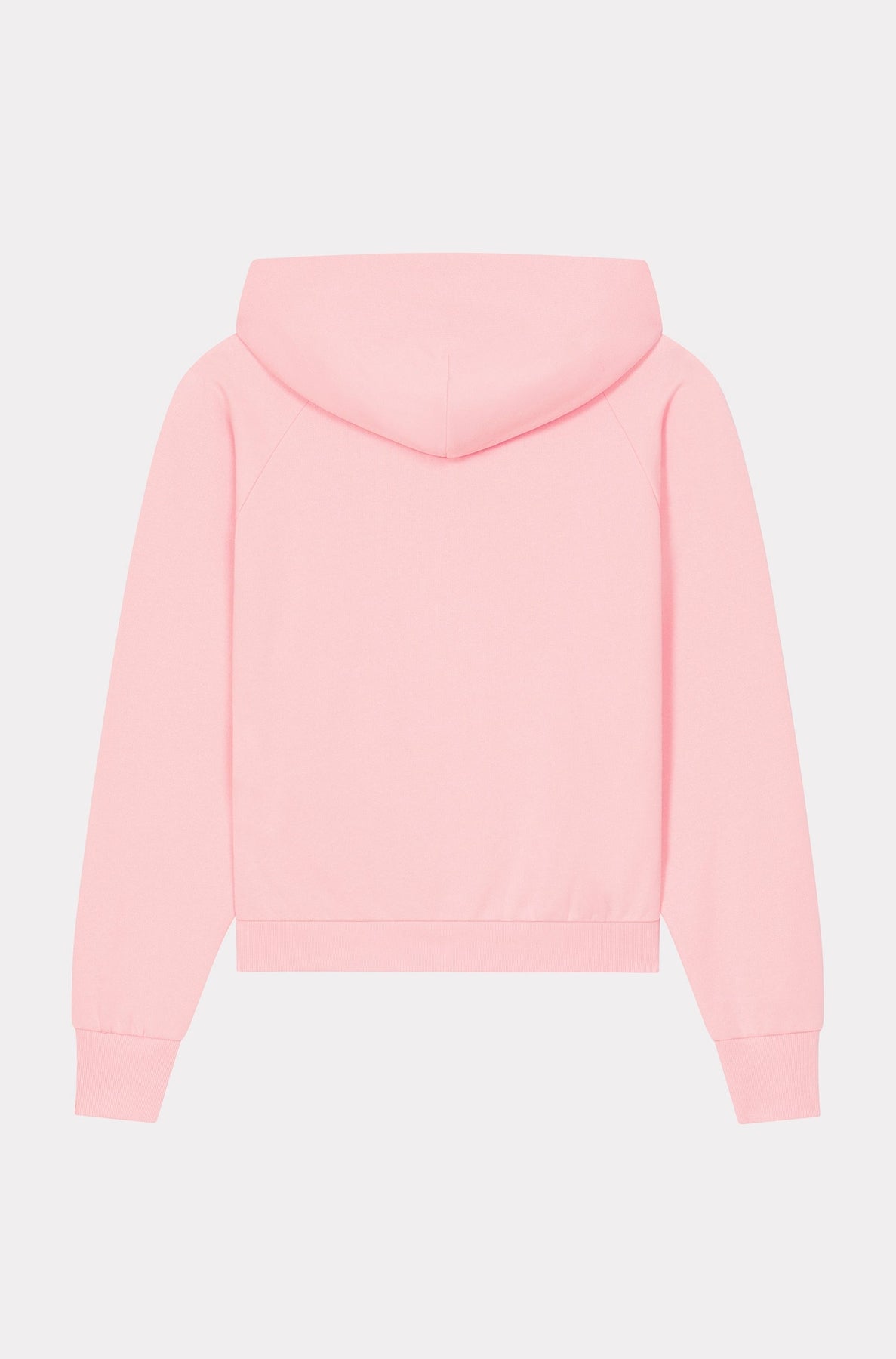 Boke Flower embroidered zip-up hoodie - Faded Pink