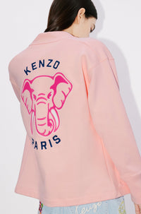 Cardigan brodé Kenzo Éléphant - Faded Pink