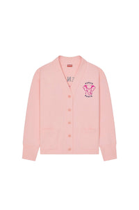 Cardigan brodé Kenzo Éléphant - Faded Pink