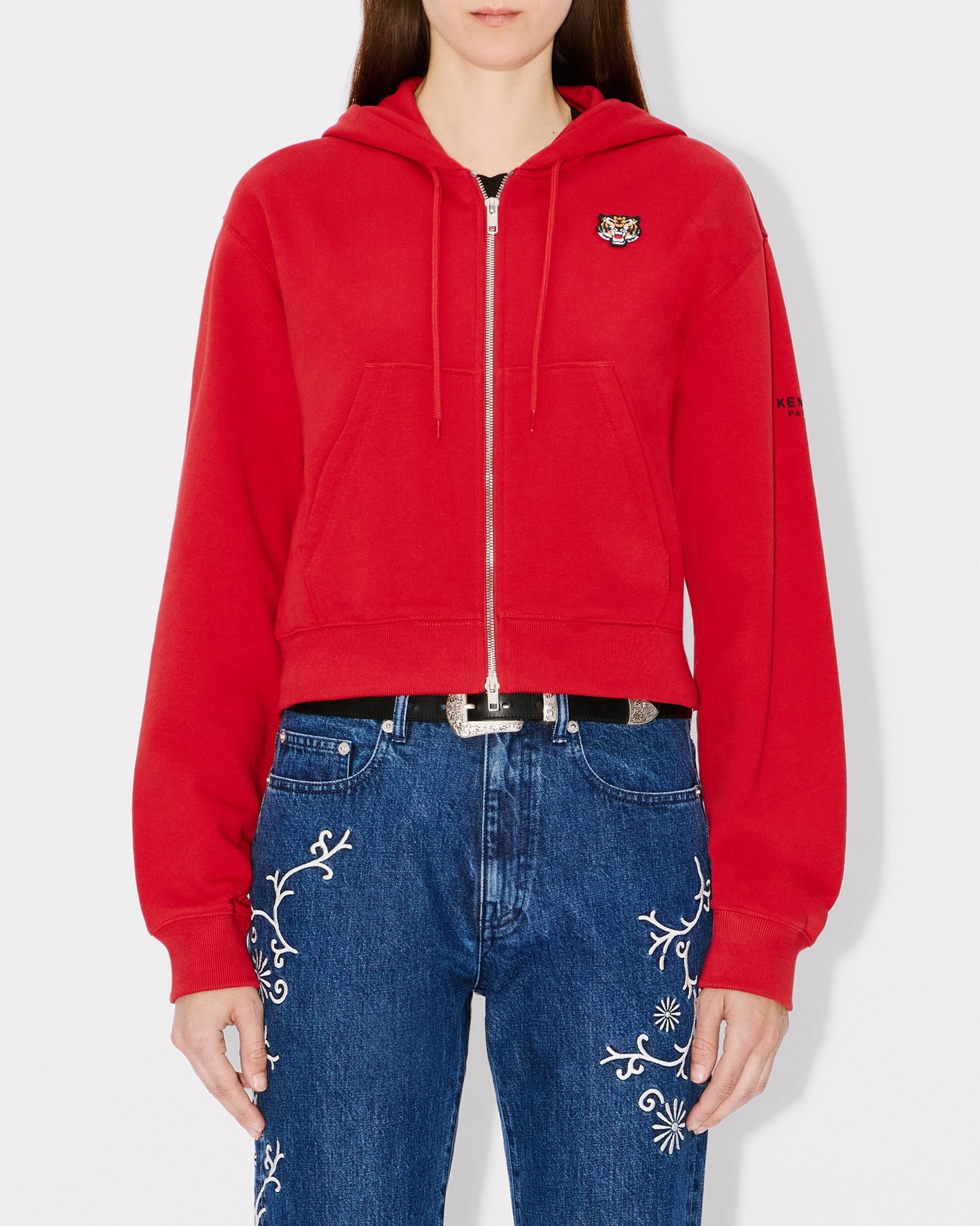 Lucky Tiger Zip Up Hoodie /// LVMH