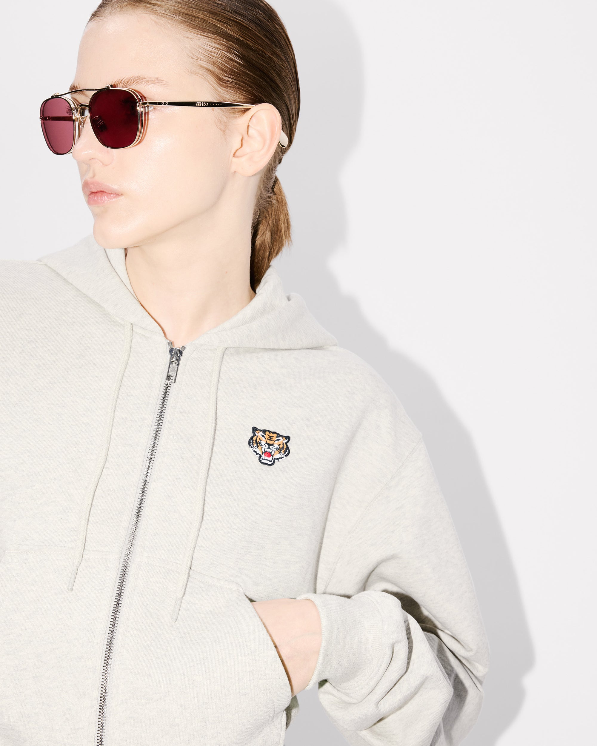 Lucky Tiger Zip Up Hoodie