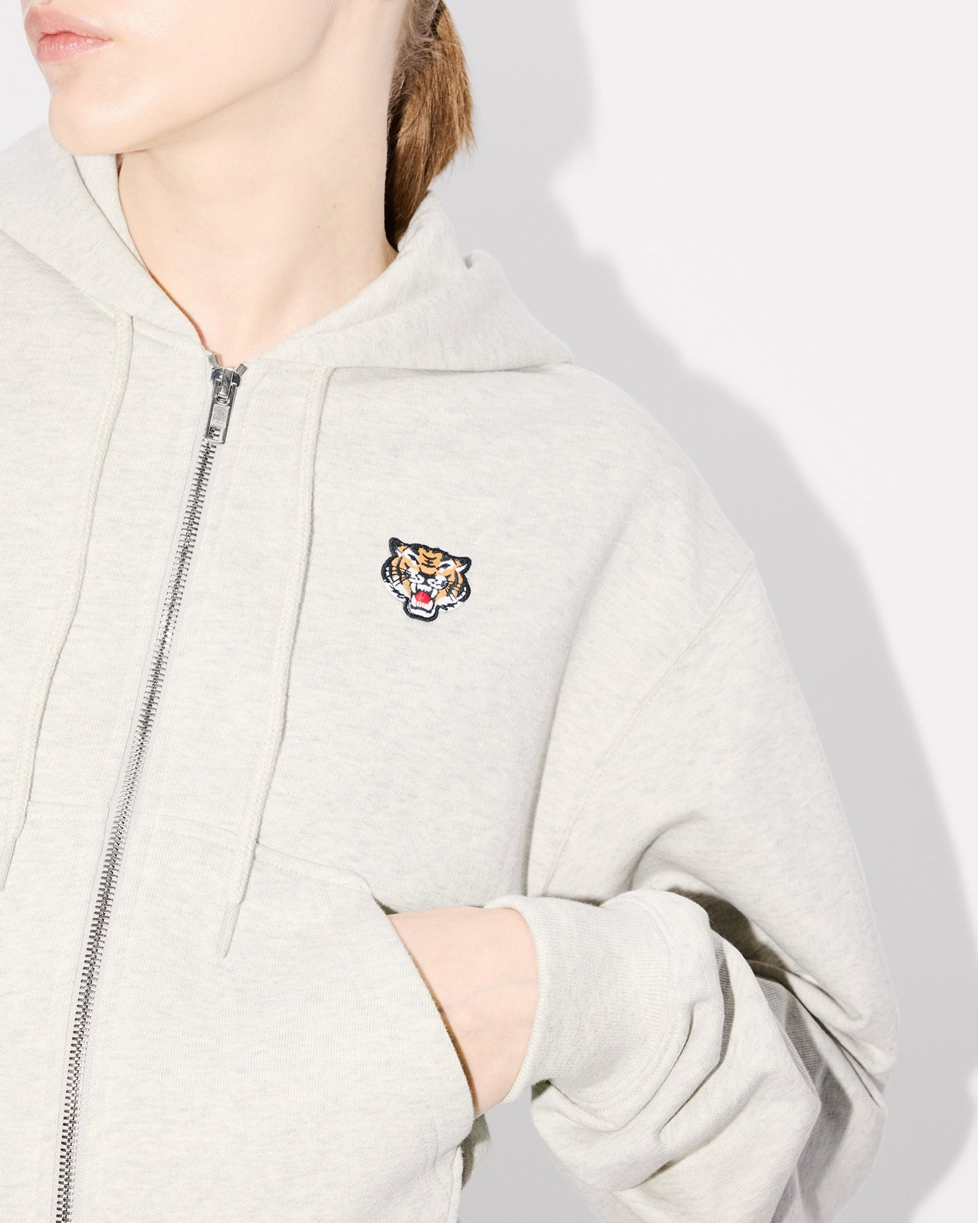 Lucky Tiger Zip Up Hoodie // LVMH