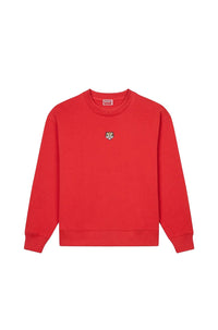 Lucky Tiger embroidered sweatshirt - Cherry