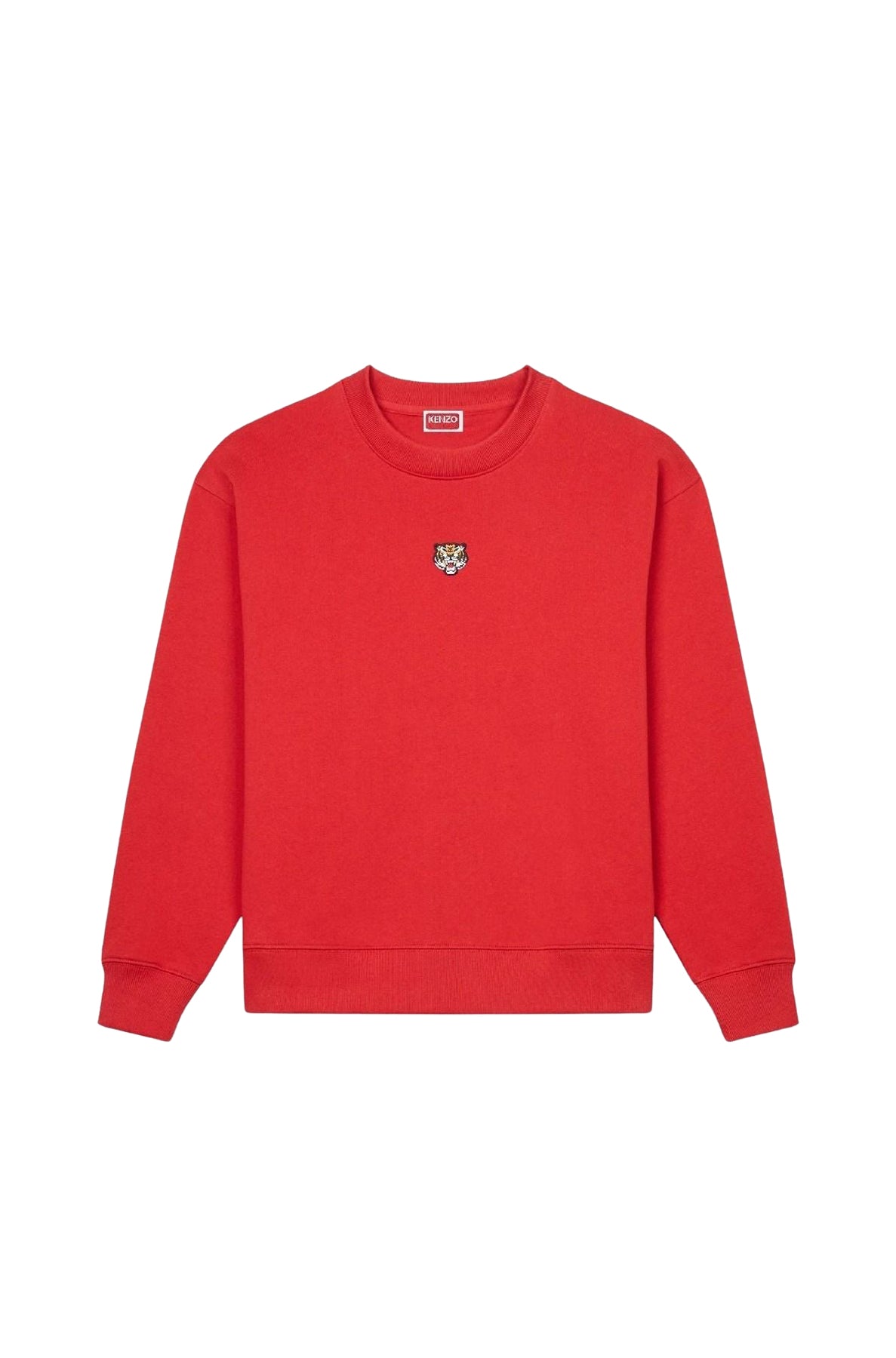 Lucky Tiger embroidered sweatshirt - Cherry
